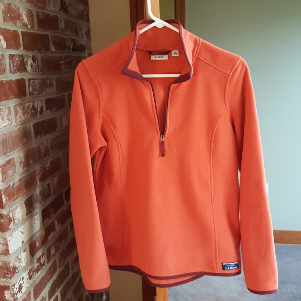 LL Bean Fitness Fleece Quarter zip Pullover